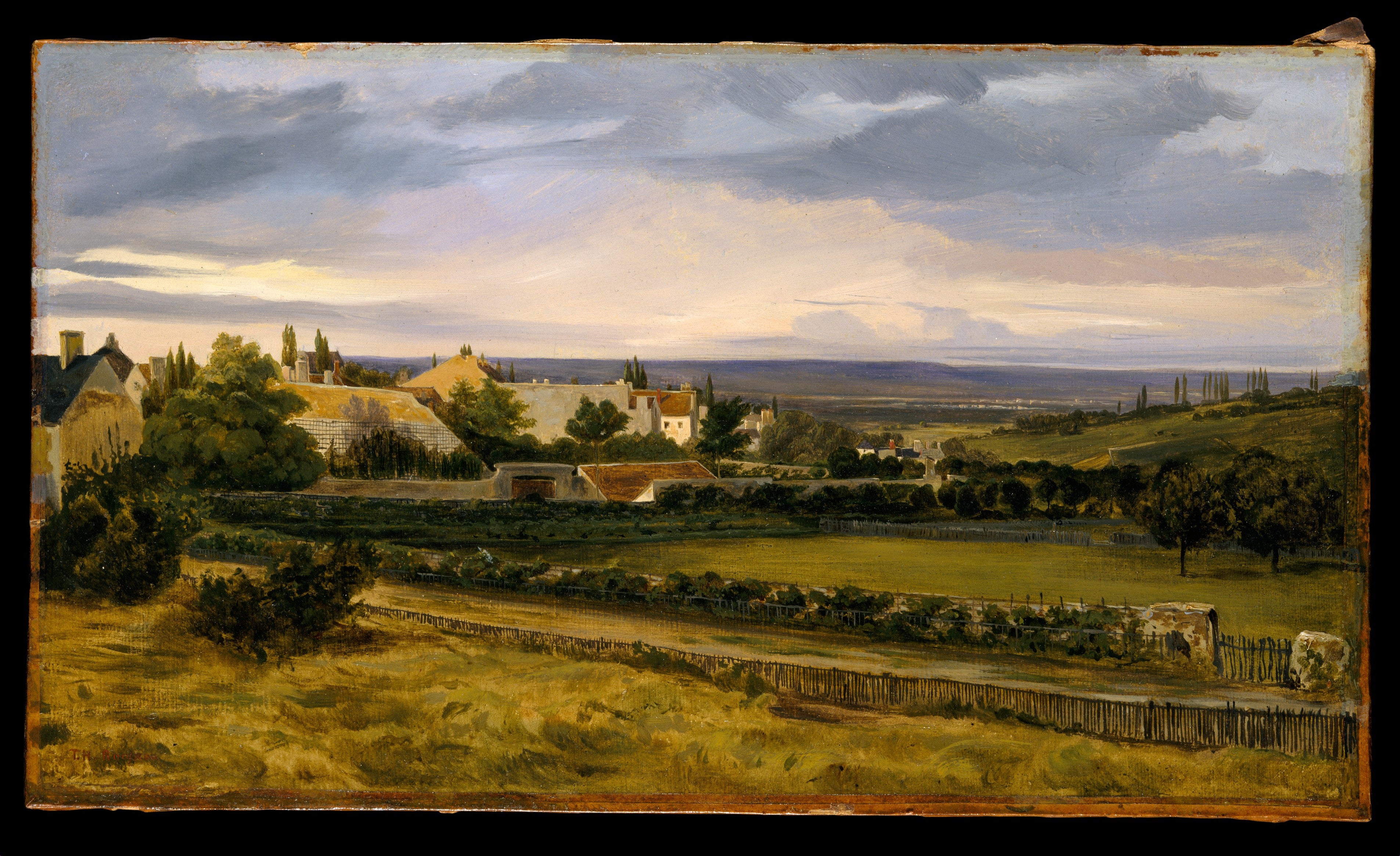 Un village dans une vallée - Théodore Rousseau