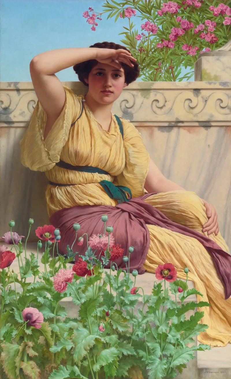 En romantisk träff - John William Godward