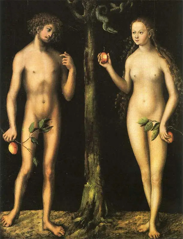 Adam och Eva - Lucas Cranach den äldre