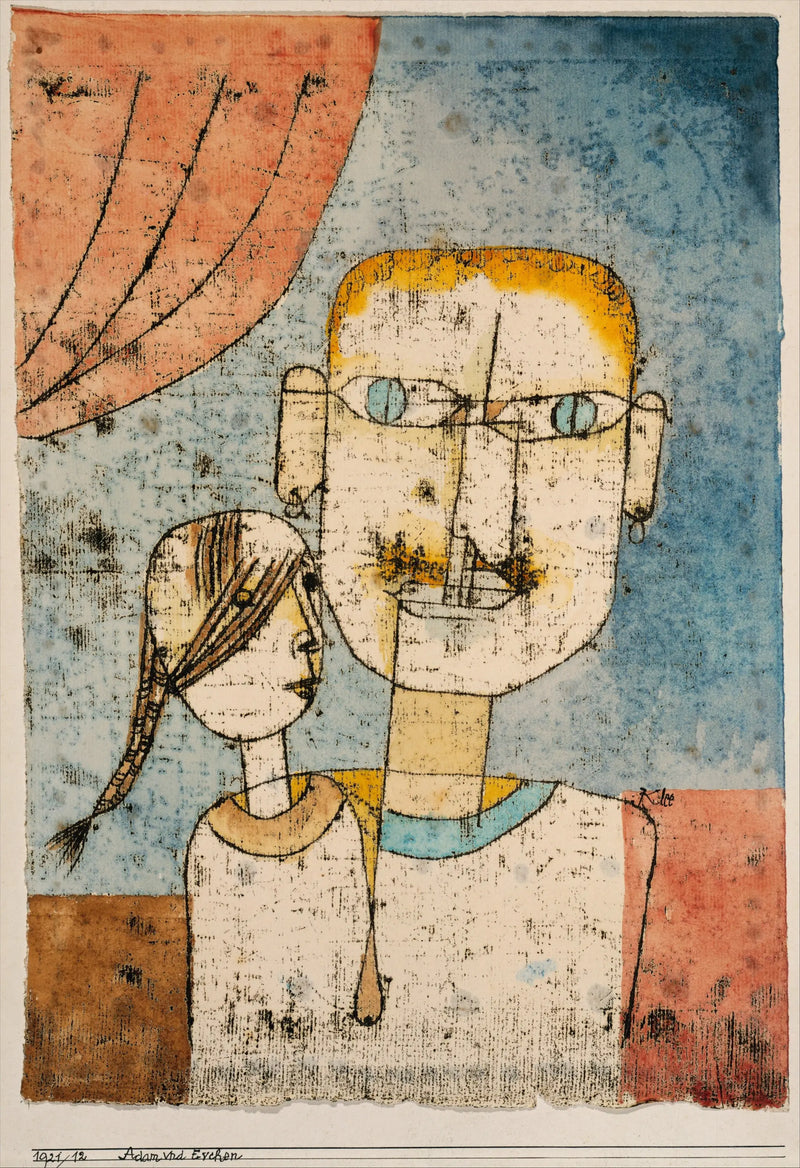 Adam och den lilla Eva - Paul Klee