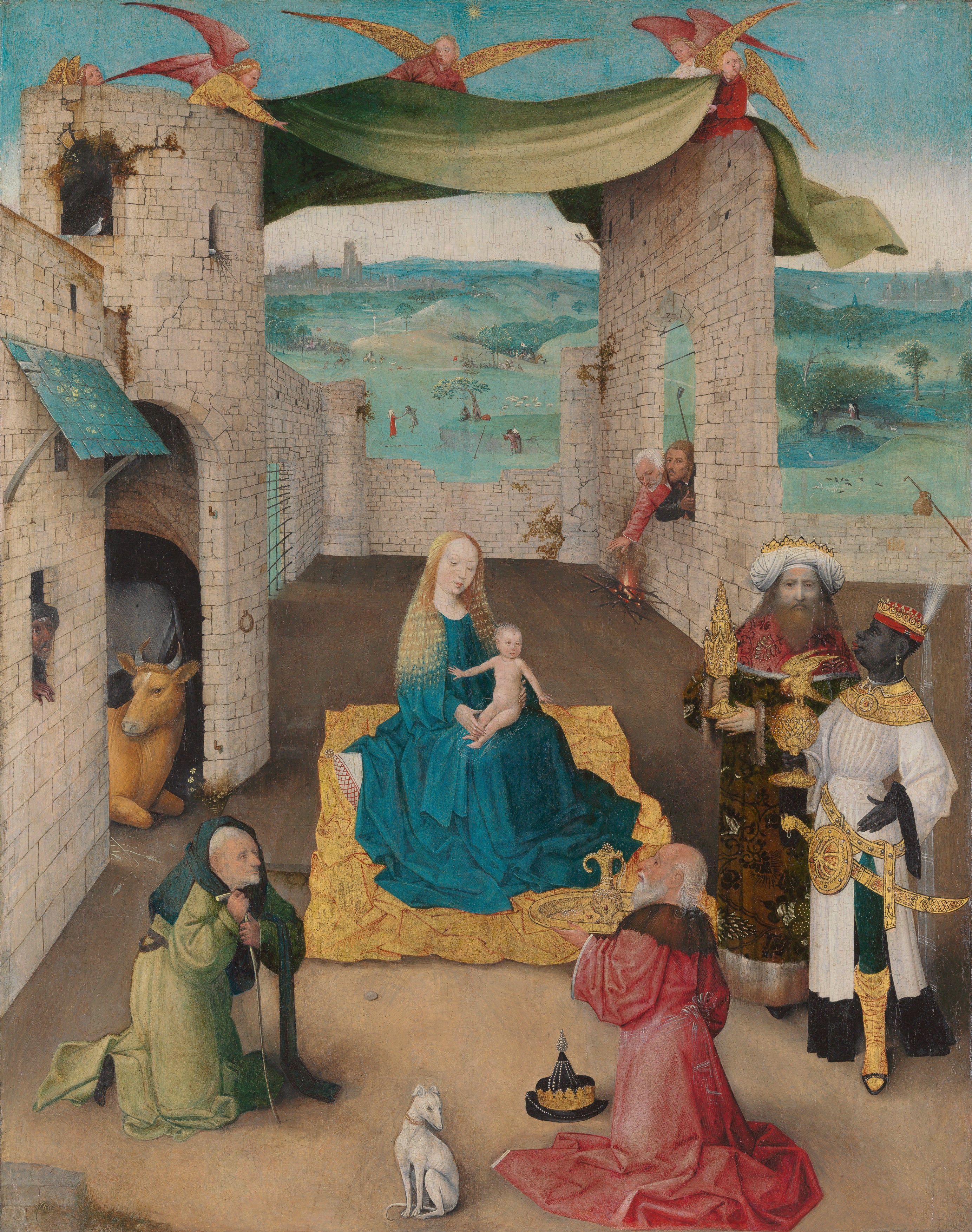 De tre vise männens tillbedjan - Hieronymus Bosch