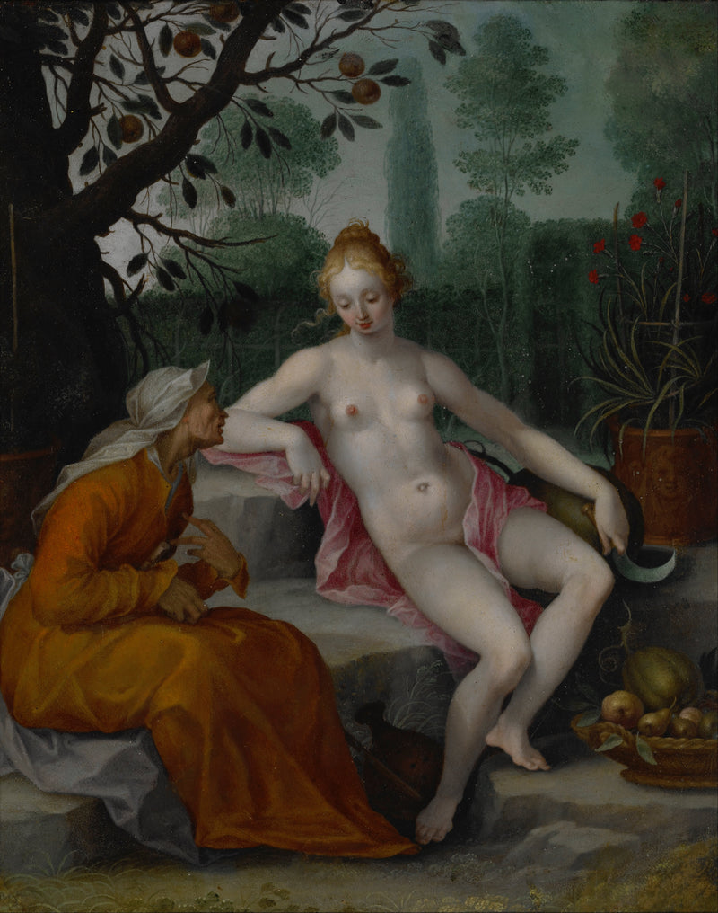 Vertumne et Pomone - Abraham Bloemaert