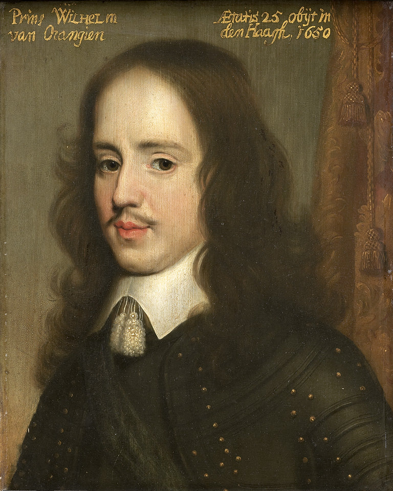 Porträtt av Guillaume II (1626-1650), prins av Orange - Gerrit van Honthorst
