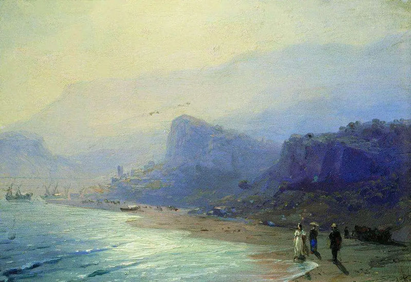 Pouchkine och Raevskaya i Gurzuf - Ivan Aïvazovski
