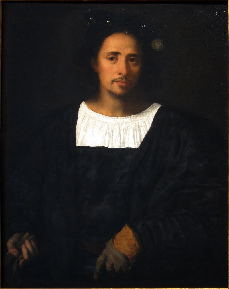 Porträtt av man - Titian