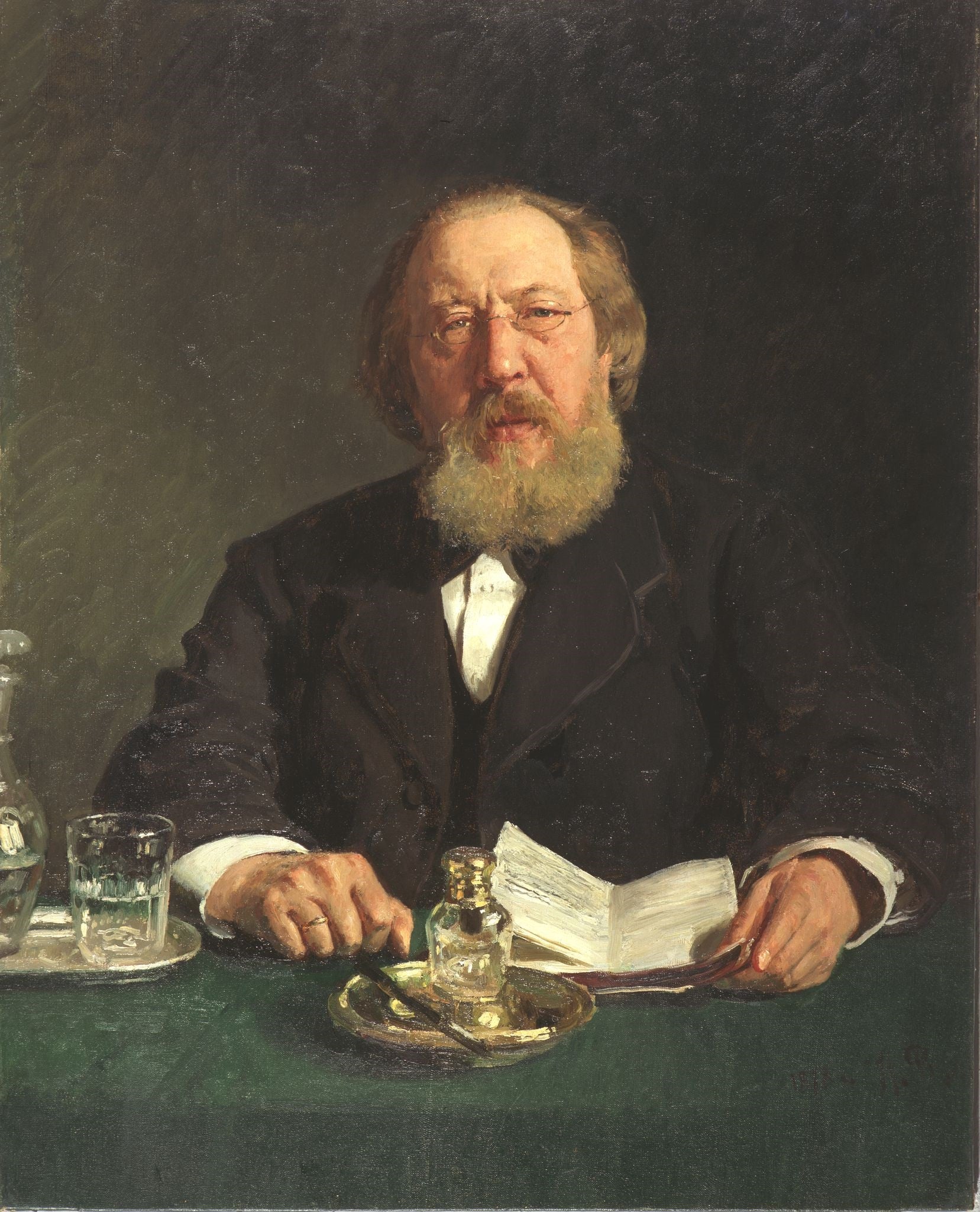 Portrait du poète et slavophile Ivan Sergueïevitch Aksakov - Ilya Repin