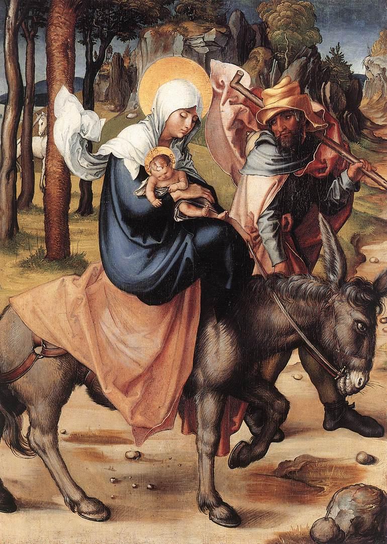 De sju smärtorna av Jungfrun: Flykten till Egypten - Albrecht Dürer