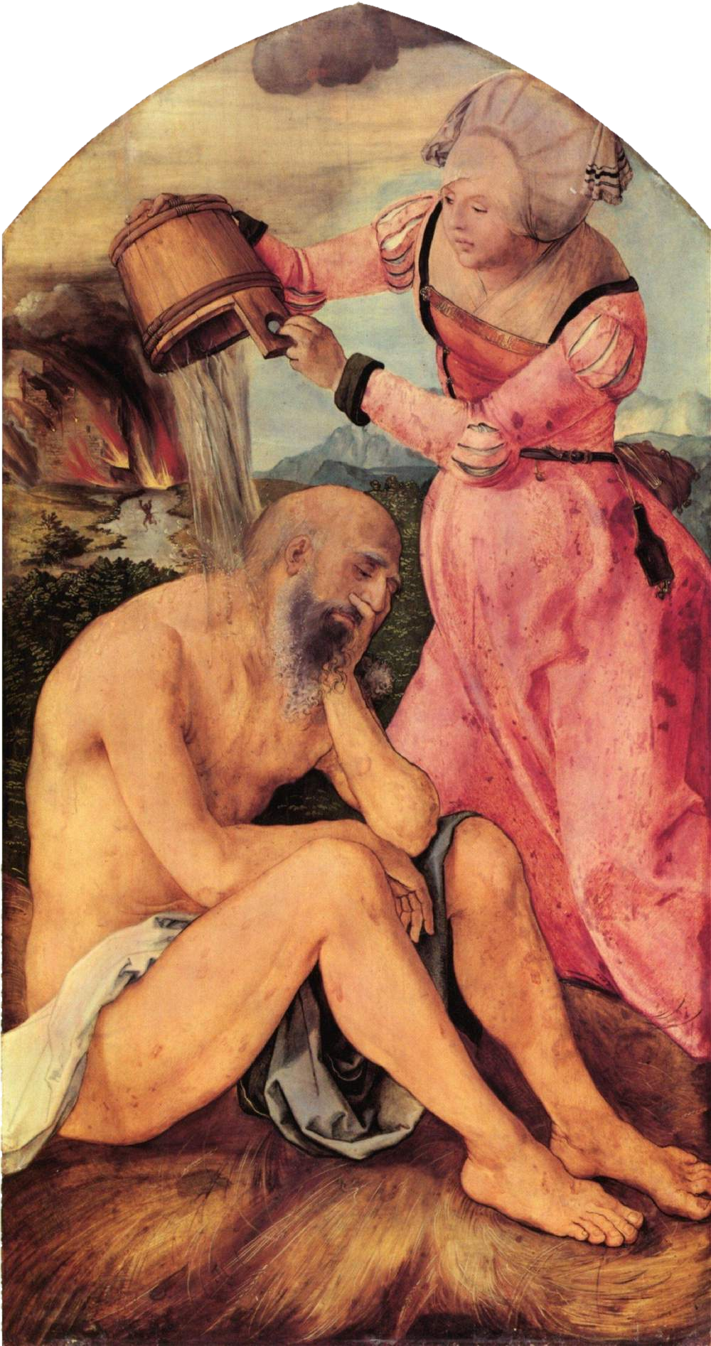 Jabach-altaret: Arbete med gödsel - Albrecht Dürer