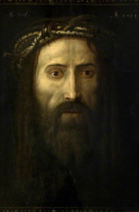 Kristus huvud krönt med törnen - Albrecht Dürer