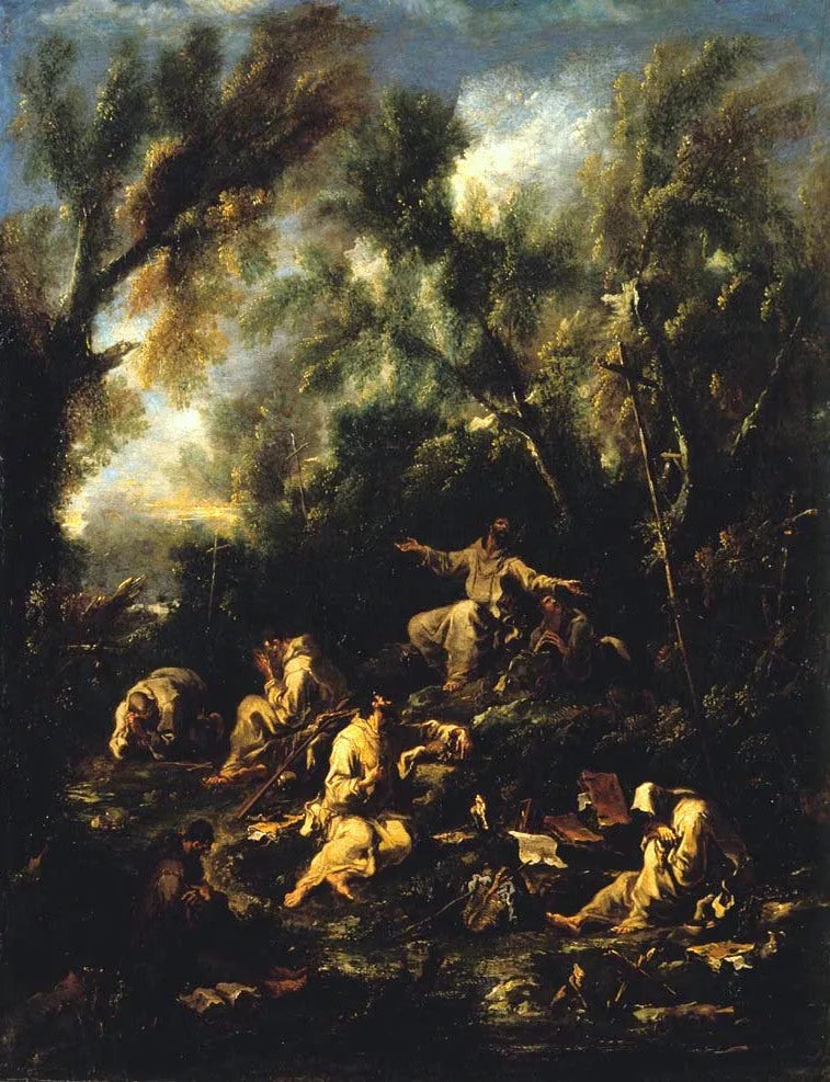 Moines en prière - Alessandro Magnasco image 1 tableau peint à l’huile sur toile