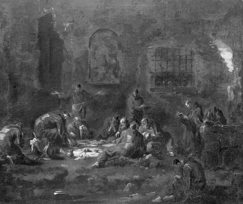 Moines au souper - Alessandro Magnasco