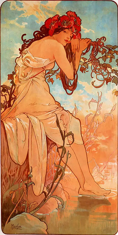 Sommar - Alphonse Mucha