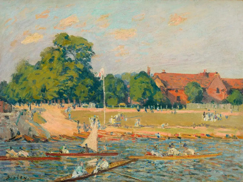 Regattorna vid Hampton Court - Alfred Sisley