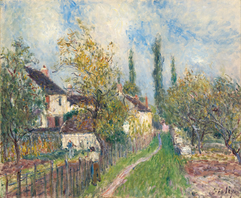 En stig vid Sablons - Alfred Sisley
