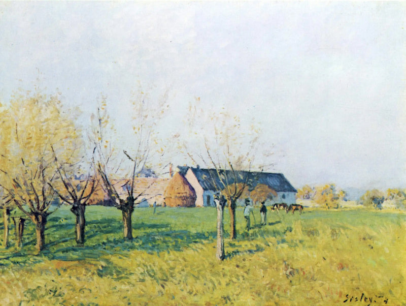 Helvetets håls gård, höstmorgon - Alfred Sisley