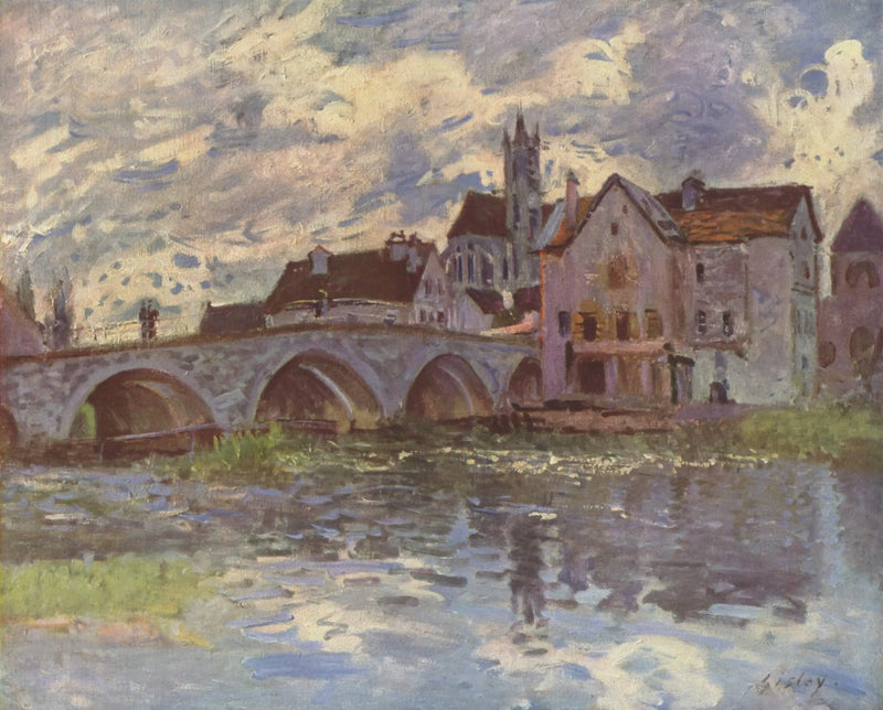 Moretbron, stormeffekt - Alfred Sisley