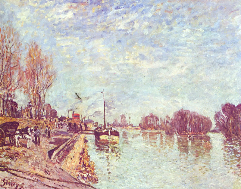 Seine nära Suresnes - Alfred Sisley