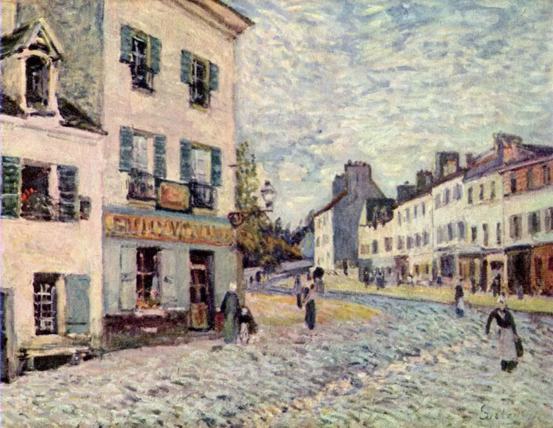 En gata i Marly - Alfred Sisley
