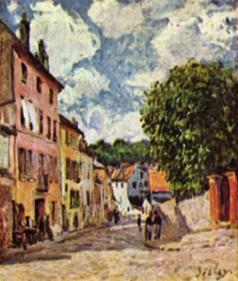 Rue de Moret-sur-Loing - Alfred Sisley