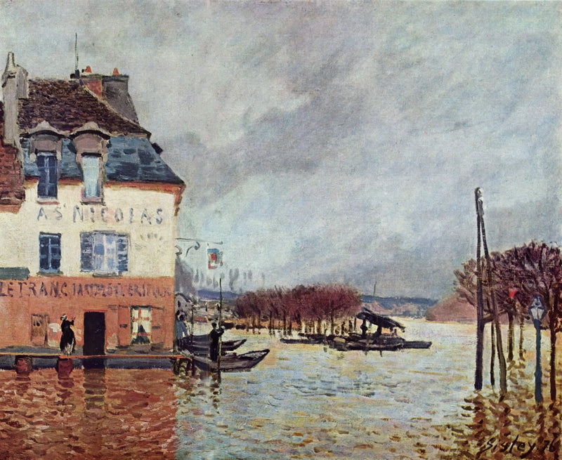 Översvämningen i Port-Marly - Alfred Sisley