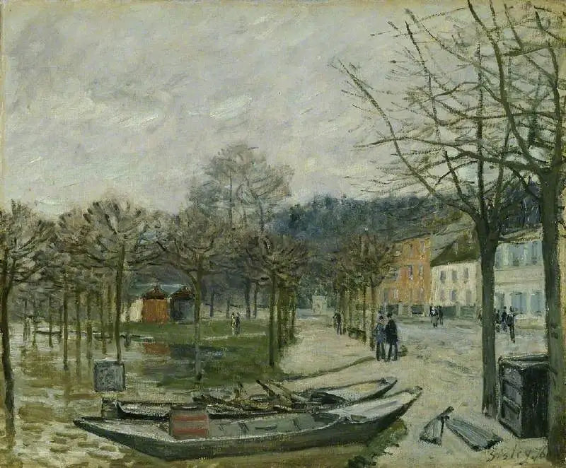 Översvämningen i Port-Marly - Alfred Sisley