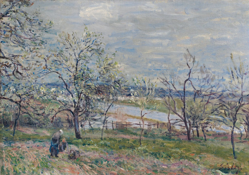 Vår i Veneux-Nadon - Alfred Sisley