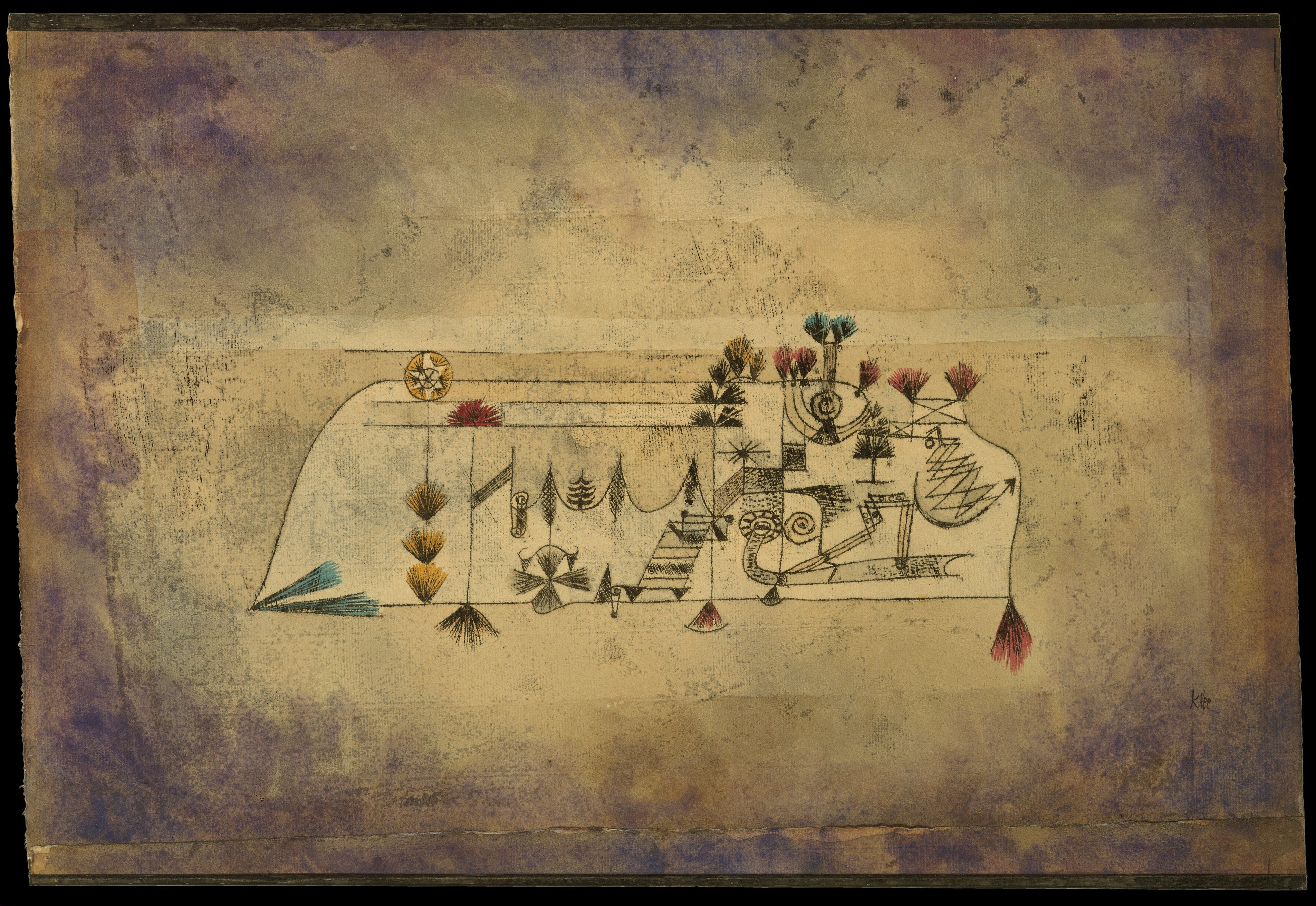 Målning av Alla själars dag - Paul Klee
