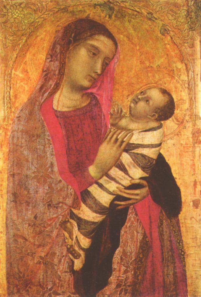 Madonna med barnet - Ambrogio Lorenzetti