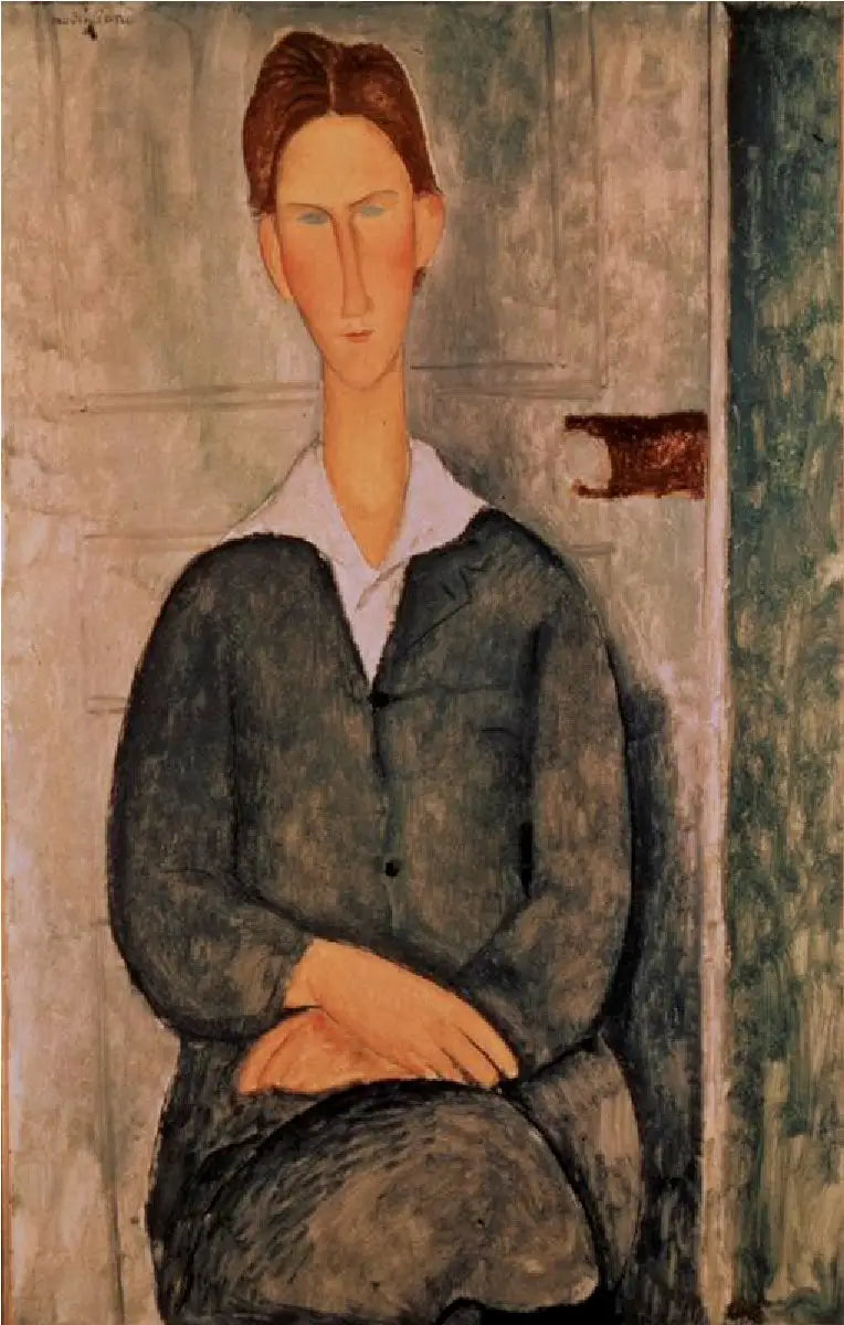 Porträtt av Giovanotto de Capelli Rossi - Amedeo Modigliani