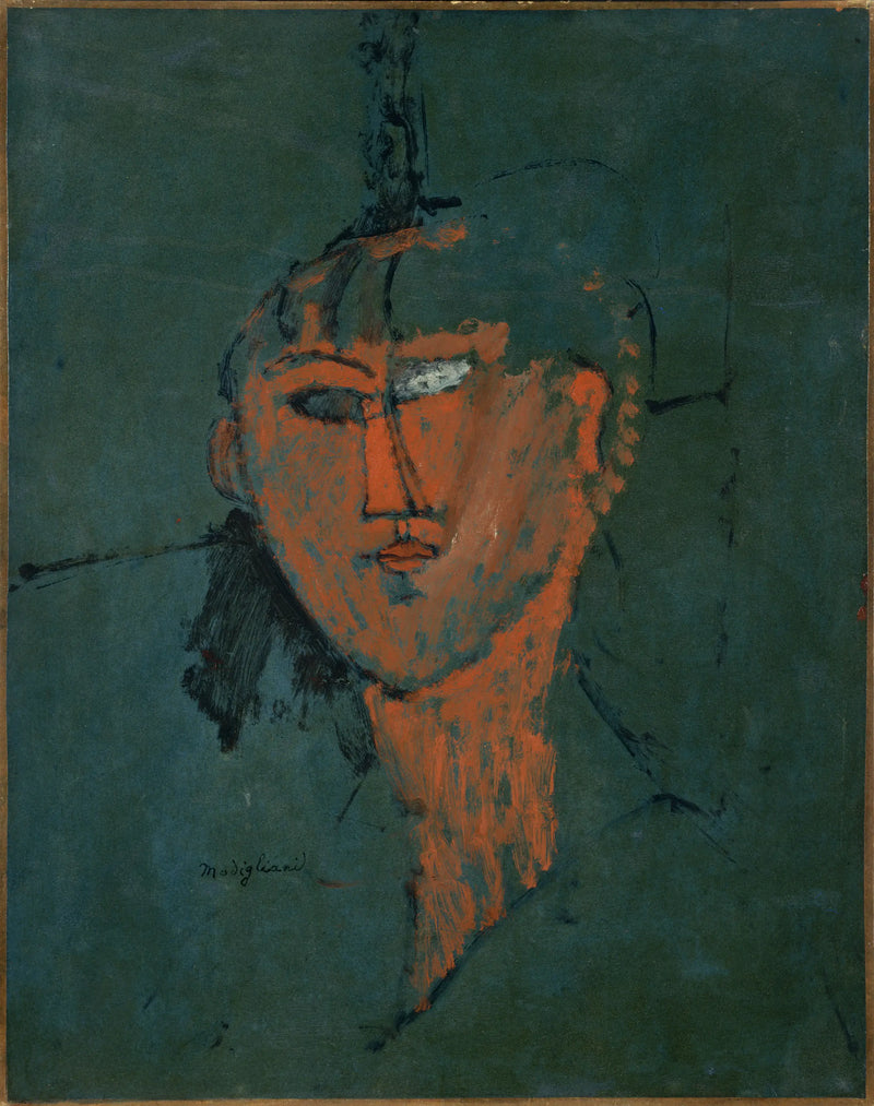 Röd huvud - Amedeo Modigliani