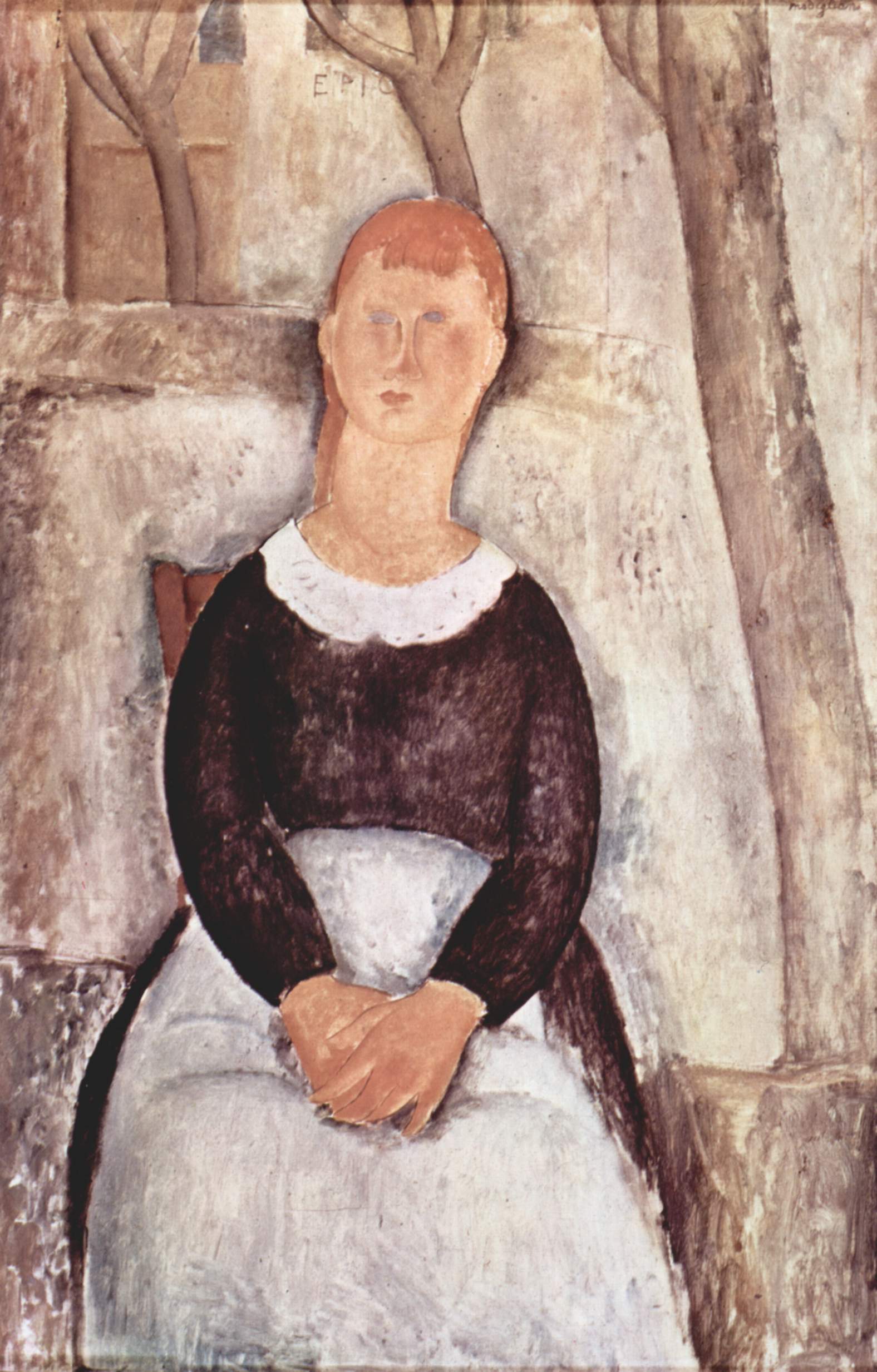 Reproduction du tableau « La Belle Droguiste - Amedeo Modigliani » par Alpha Reproduction en peinture à l’huile