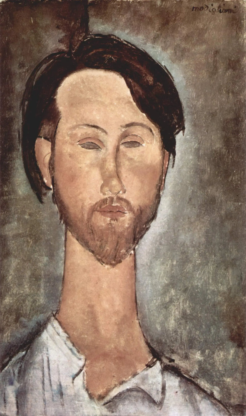 Porträtt av Léopold Zborowski - Amedeo Modigliani