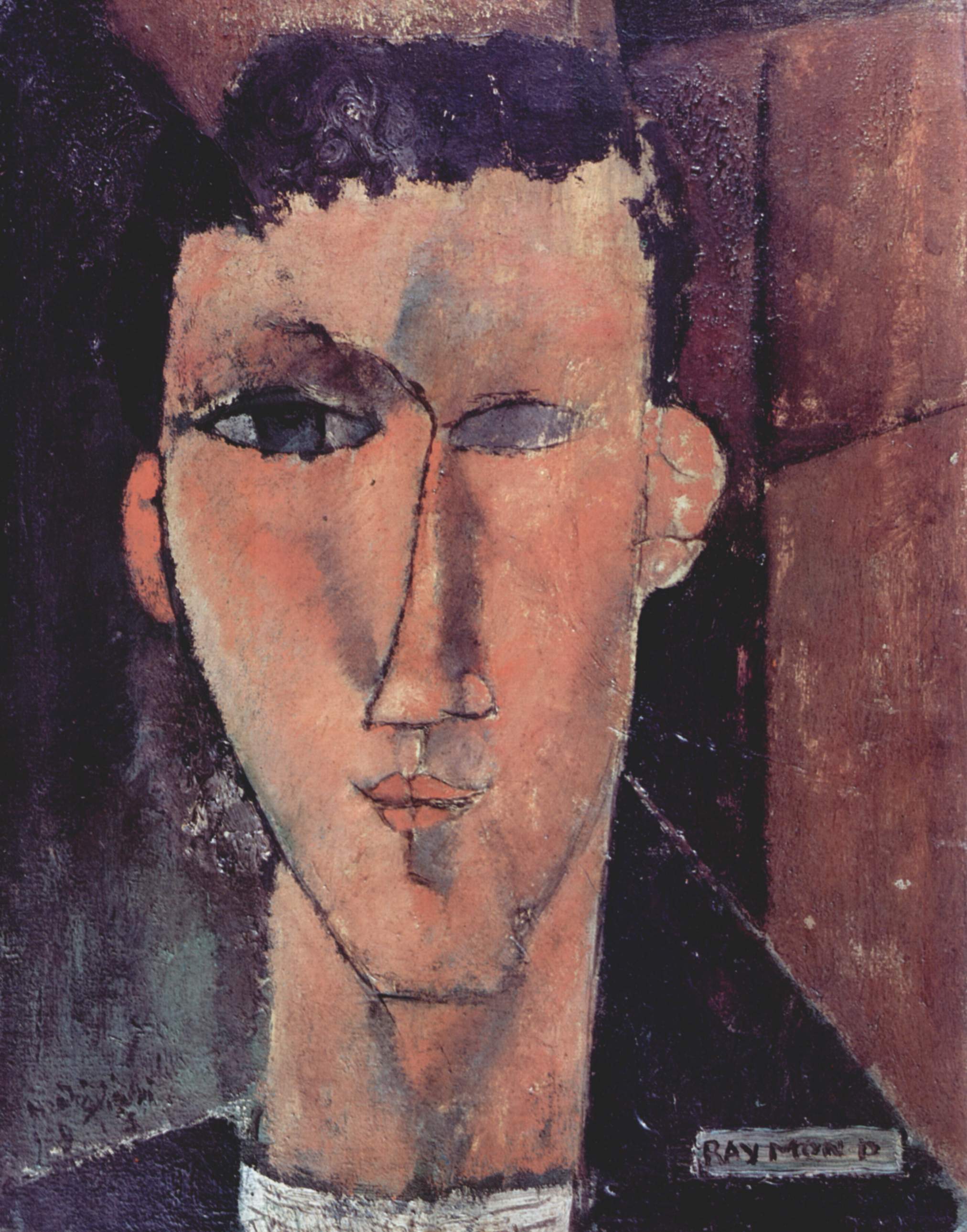 Reproduction du tableau « Portrait de Raymond - Amedeo Modigliani » par Alpha Reproduction en peinture à l’huile