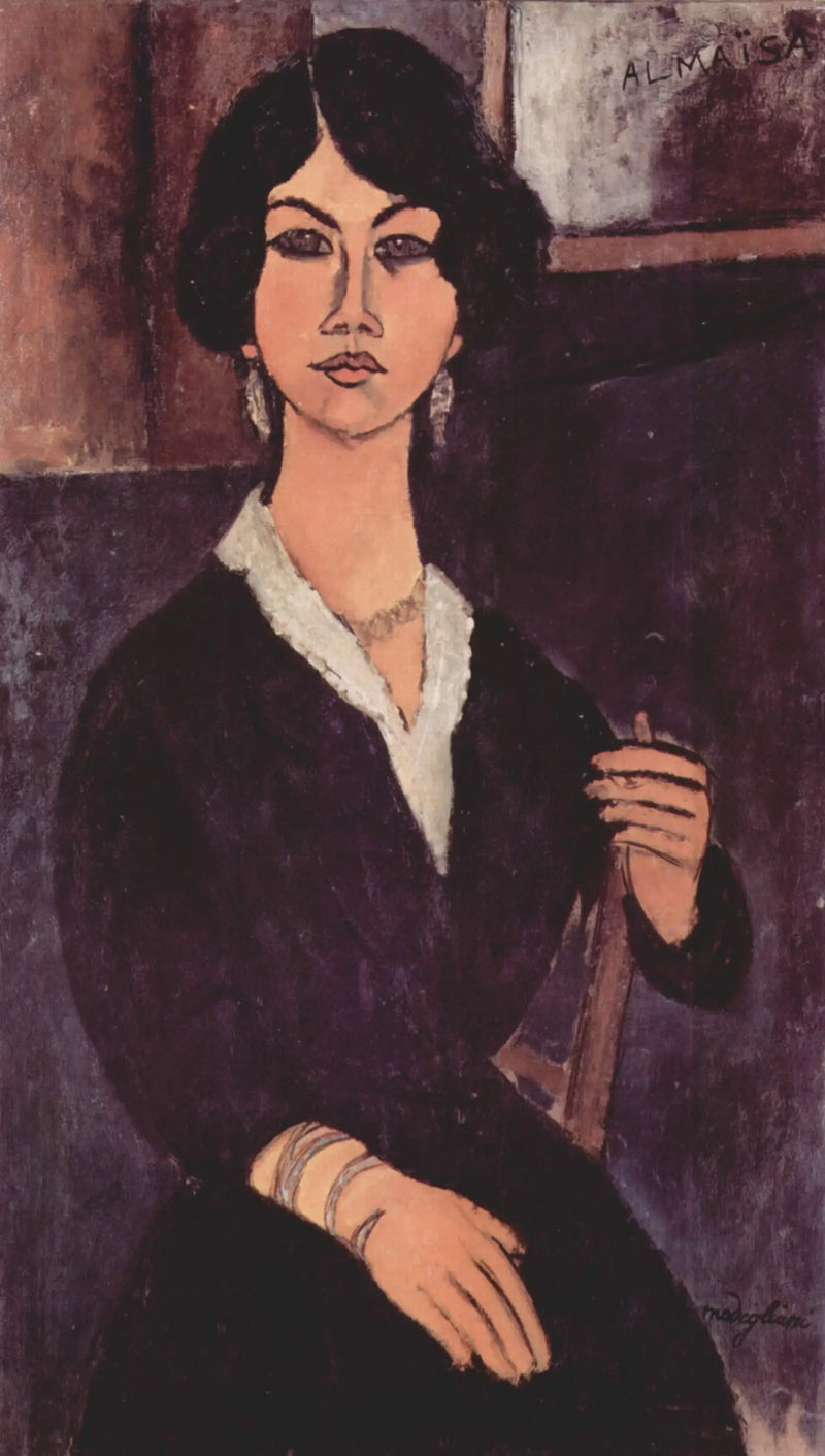 Almaiisa sittande - Amedeo Modigliani