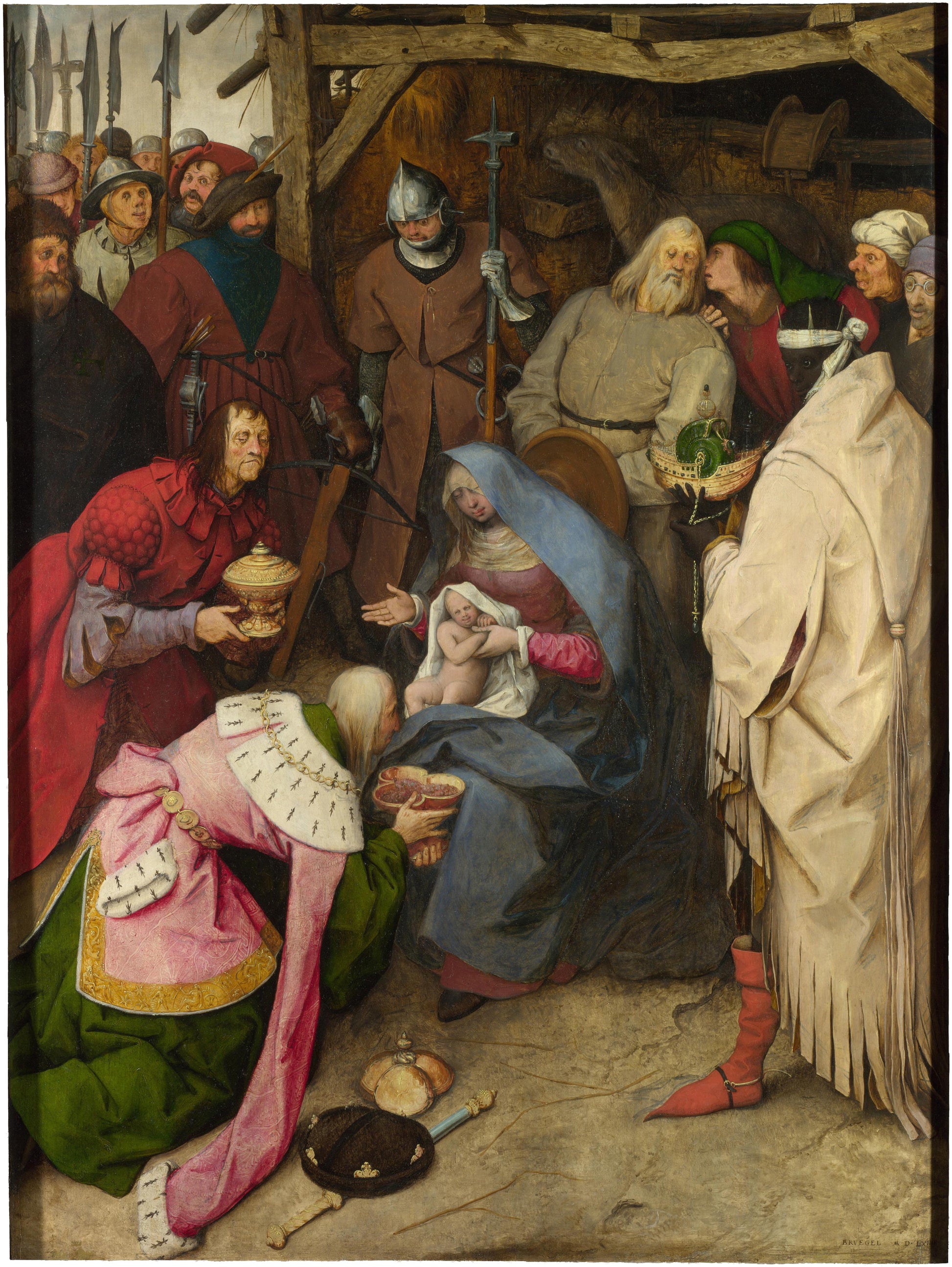 De tre vise männens tillbedjan - Pieter Brueghel den äldre
