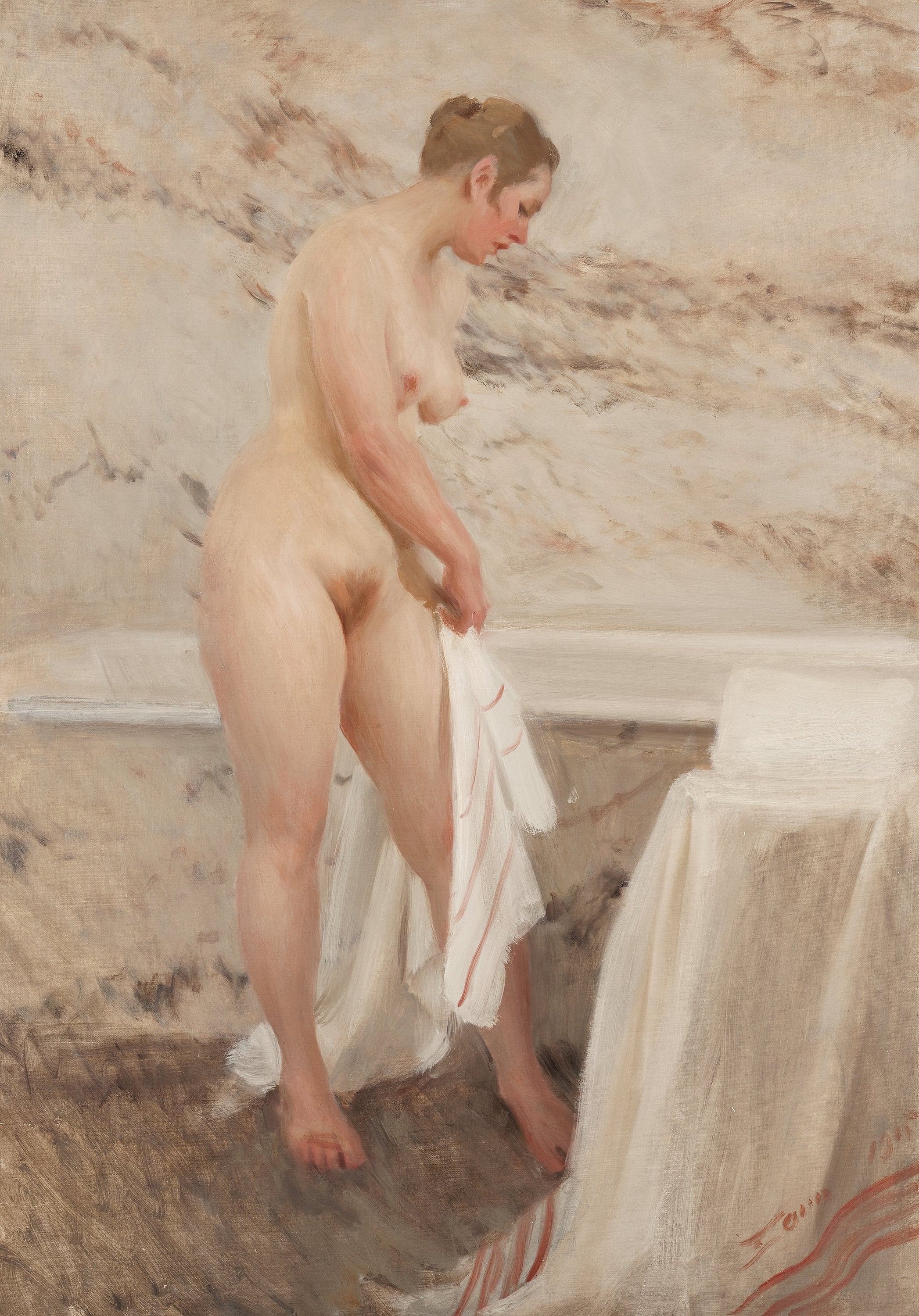 Vid badkaret - Anders Zorn