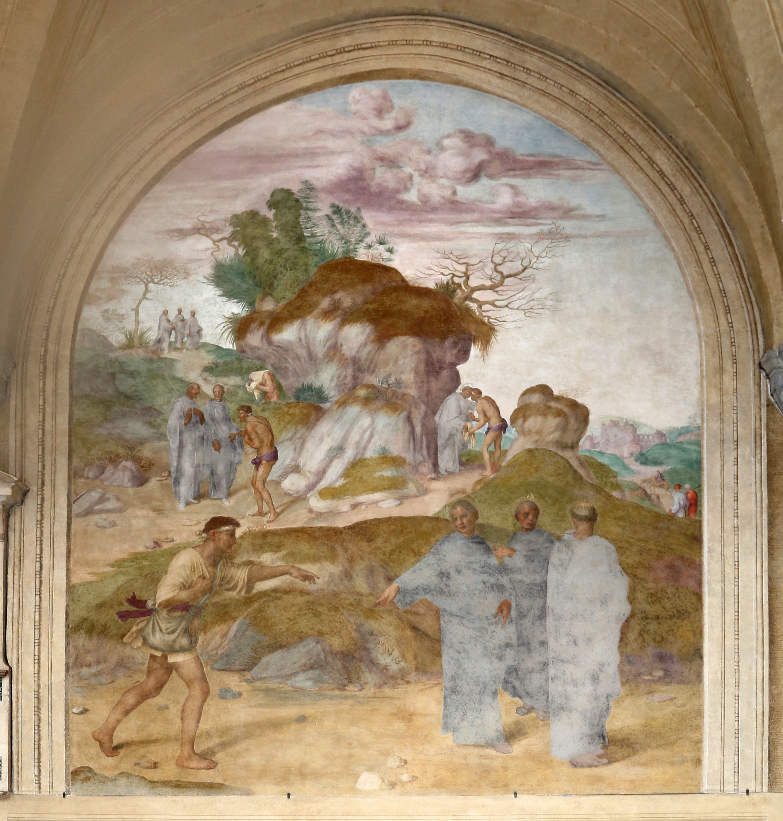 Saint Philippe guérit un lépreux - Andrea del Sarto