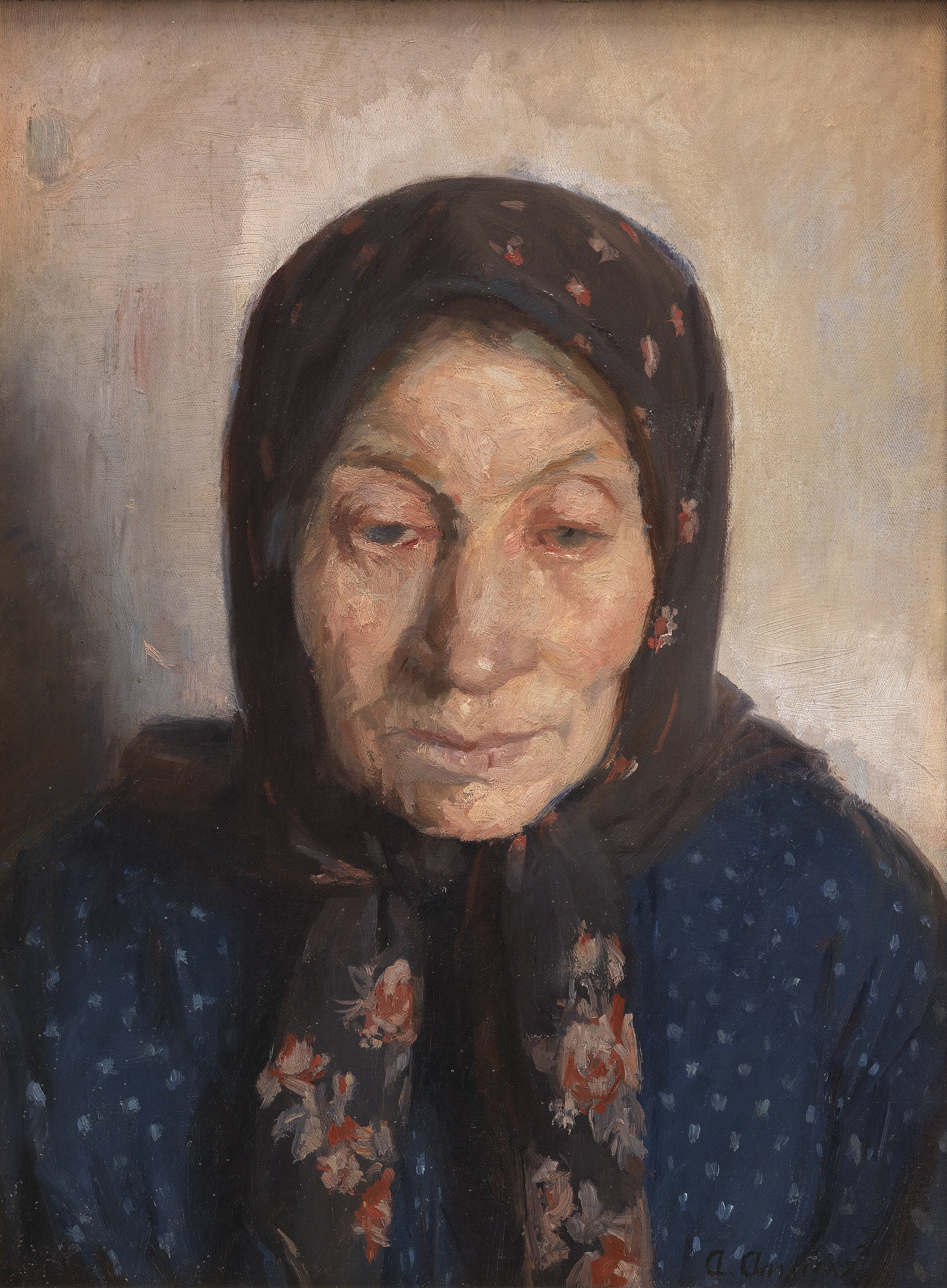 La femme d’un vieux pêcheur - Anna Ancher - Alpha Reproduction