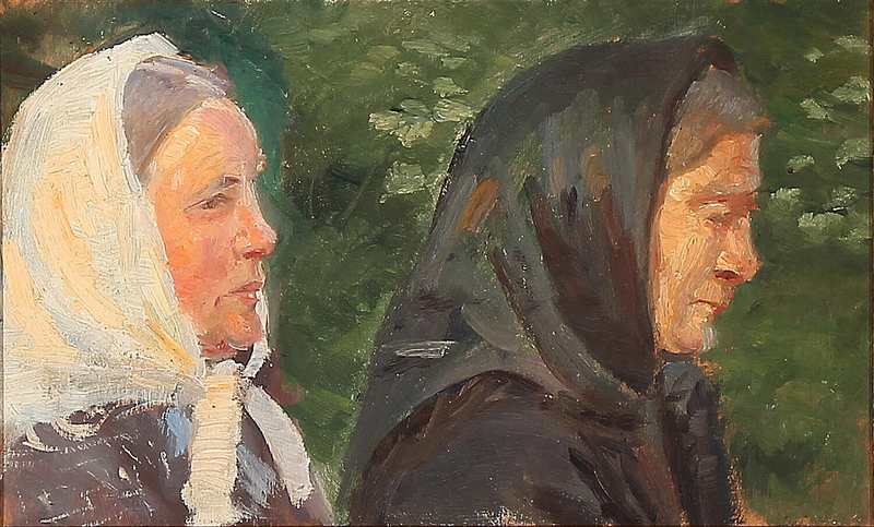 Två kvinnor från Skagen. - Anna Ancher