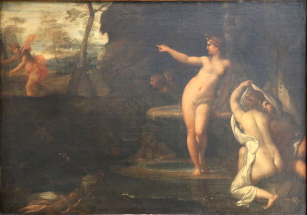 Diane au bain surprise par Actéon - Annibale Carracci - Alpha Reproduction