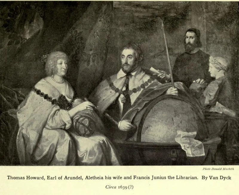 Thomas Howard, 2:e earl av Arundel (1585-1646) och hans fru Lady Alethea Talbot, earlinna av Arundel (ca 1590-1654) med kanske Francis Junius (1589-1677) eller William Petty - Antoine van Dyck
