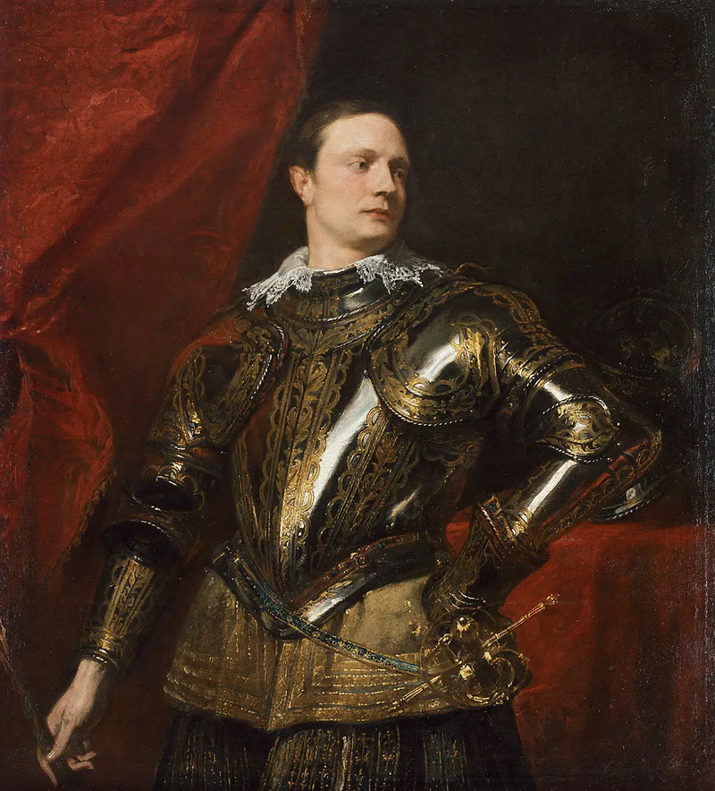 Porträtt av en ung general - Antoine van Dyck