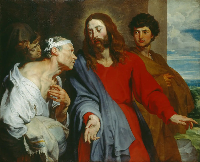 Kristus botar den lamme - Antoine van Dyck
