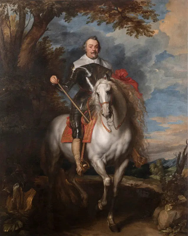 Hästporträtt av Francisco de Moncada - Antoine van Dyck