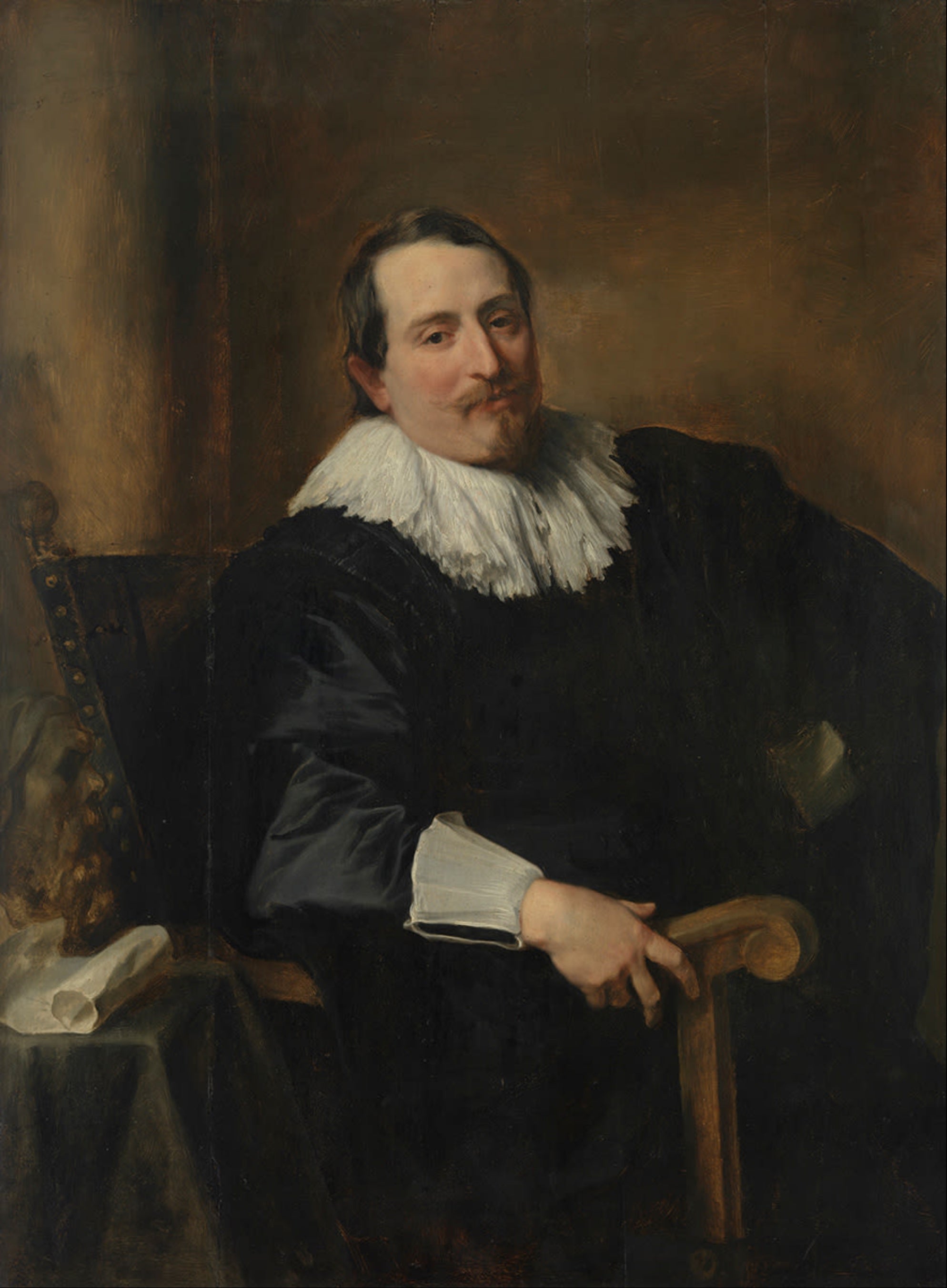 Portrait du peintre Theodor Rombouts - Antoine van Dyck