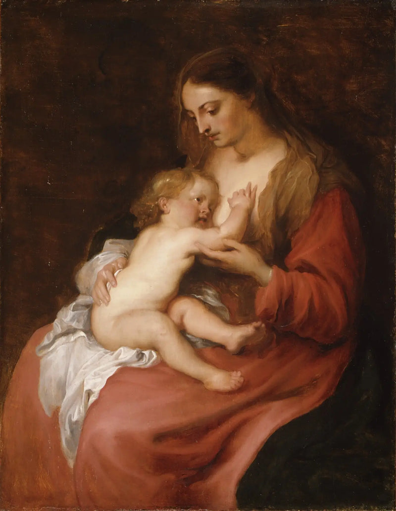 Jungfru med barnet - Antoine van Dyck
