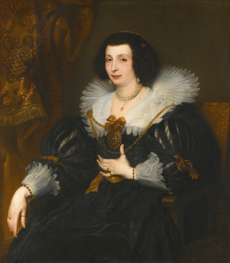 Porträtt av Anna Maria de Çamudio - Antoine van Dyck