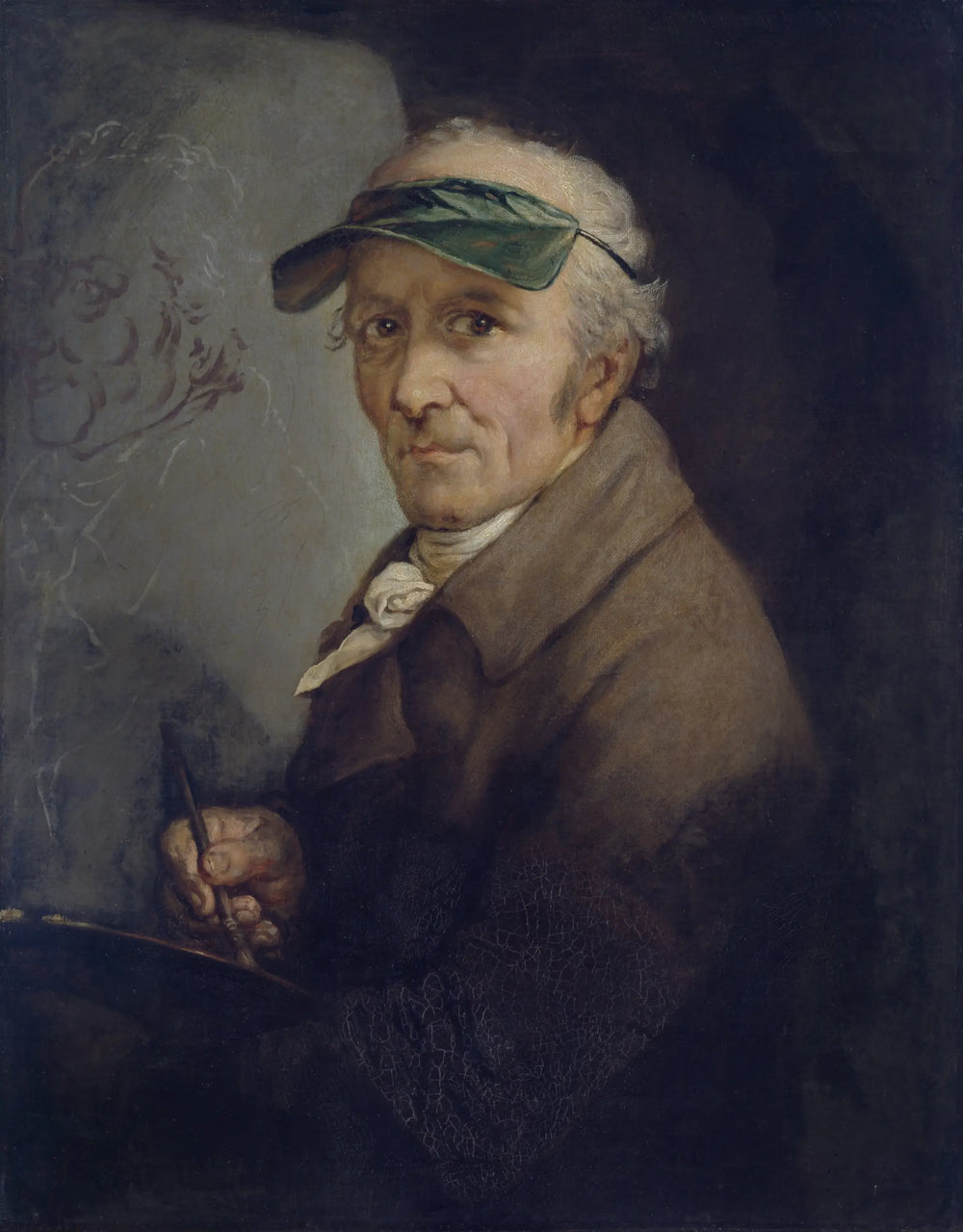 Autoportrait à la visière verte - Anton Graff - Alpha Reproduction