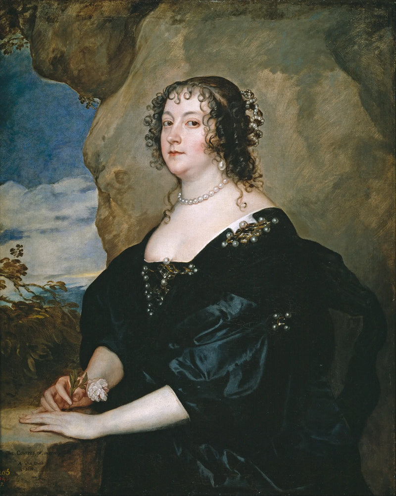 Beatriz van Hemmema, grevinna av Oxford (tidigare kallad Diana Cecil) - Antoine van Dyck