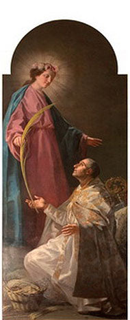 Reproduction du tableau « Apparition de la Vierge à saint Julien - Francisco de Goya » par Alpha Reproduction en peinture à l’huile